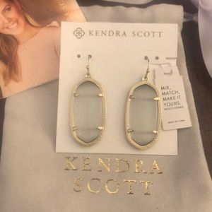 Elle slate cats eyes earrings